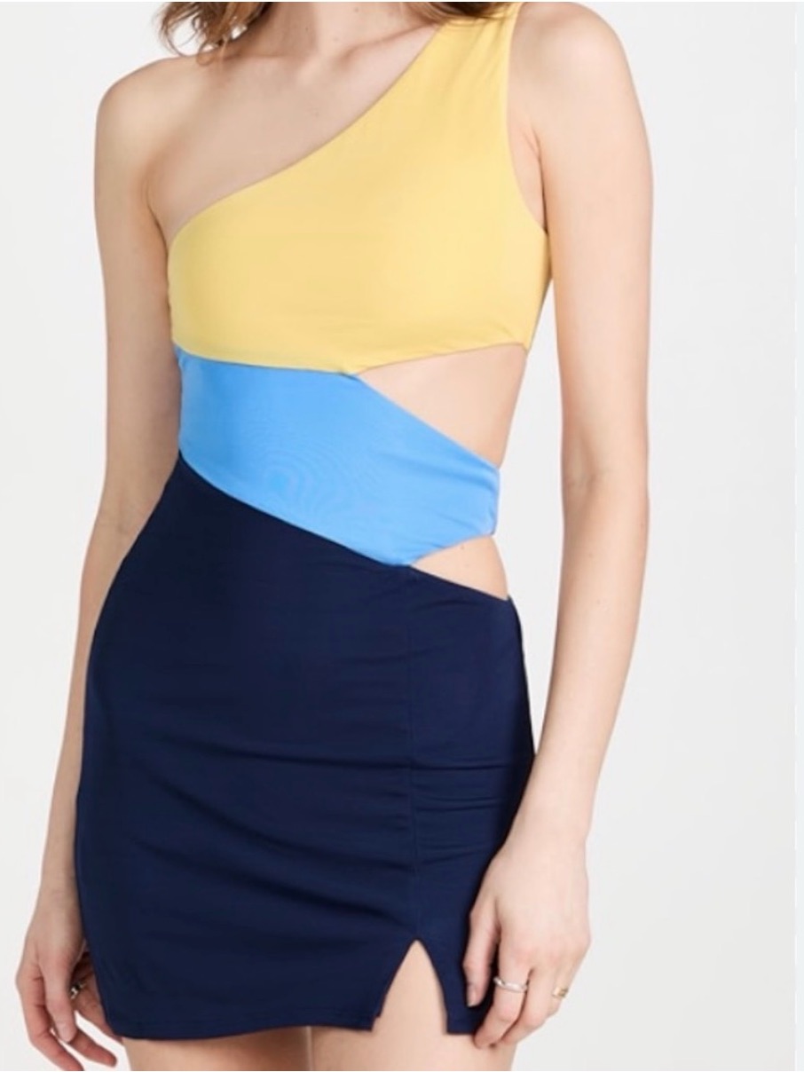 Nwt Staud Letta Dress- Ocean Mist Cutout
